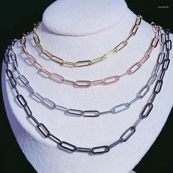 Cadenas 5 metros Collar de cadena de eslabones Mantenga colores Pequeños accesorios para la fabricación de joyas 50765