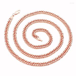 Chaines 585 Fashion de collier long rose en or Purple Gold 14k