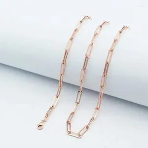 Chaînes 585 Purple Gold épais en forme de O Chunky Collier Creative Simple Classique 14K Rose Charm Bijoux Empilage