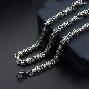 Chaînes 5mm 7mm En Acier Inoxydable Argent Couleur Tone Twisted Rope Mix Chaîne Collier Pour La Fabrication De Bijoux Hommes Femmes Bijoux