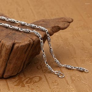 Chaînes 5mm véritable solide 925 collier en argent sterling S chaîne à maillons hommes femmes bijoux A4729