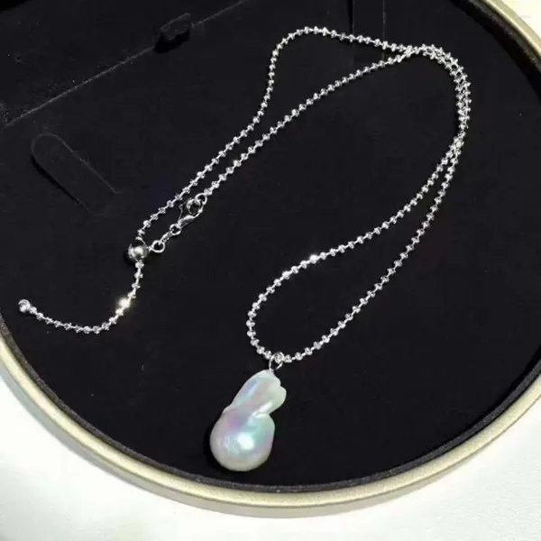Chaînes 60 cm Longueur réglable Longueur de diamant Naturel Eau Naturel Eau Baroque Perle Perle Perle pour femmes