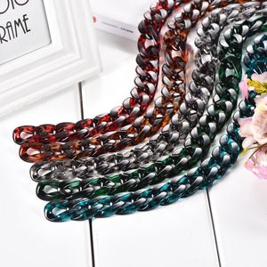 Chaînes 60 cm DIY Détachable Remplacement Bandoulière Sac Poisson Os Résine Acrylique Sac À Main Chaîne Bandes Collier Accessoires