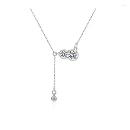 Lefei Mode Luxe Klassieke Moissanite Fijne Ontwerp Lucky Kalebas Ketting Voor Charme Vrouwen 925 Zilveren Partij Sieraden Gift