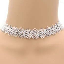 Kettingen 7 Stuks Koreaanse Prachtige Choker Set Stretch Fluweel Klassieke Gotische Tattoo Kanten Ketting Groothandel Feestcadeau Collares Para Mujer