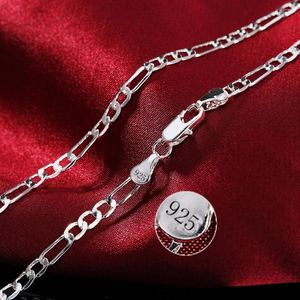 Cadenas de plata de ley 925, collar de 16/18/20/22/24/26/28/30 pulgadas para mujeres y hombres, joyería de diseñador de lujo