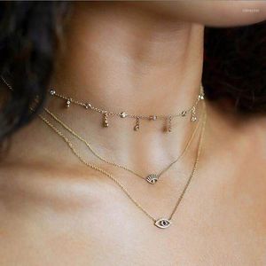 Cadenas 925 Diseños de plata esterlina Cubic Zirconia Collar de cristal Cadena Cuelga Estrella Gota Gargantilla Joyería para mujeres Boda Grace