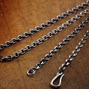 Chaines 925 Collier en argent sterling hommes longs thaïlandais chalandon chaîne pour hommes bijoux