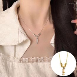 Chaînes 925 Sterling Argent Opal Géométrique Collier Pour Femmes Fille Bambou Joint Perles Conception Bijoux Anniversaire Cadeau Goutte