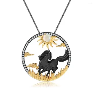 Chaines de respect des chevaux plaqués or 12 bijoux du zodiaque chinois