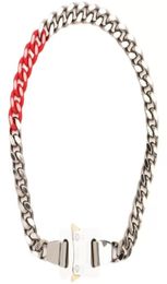 Chains ALYX 9SM Tweekleurige hanger ketting Eenvoudig en veelzijdig koppel met dezelfde functionele stijl Ins AccessoiresChains3036363