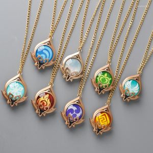 Ketens anime ketting genhin impact sumeru gods oogvisie voor mannen vrouwen cosplay accessoires choker kettingen geschenken