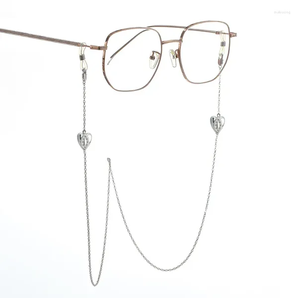 Cadenas Anti gota gafas góticas cadena amor de mujer ojo de demonio collar de doble uso