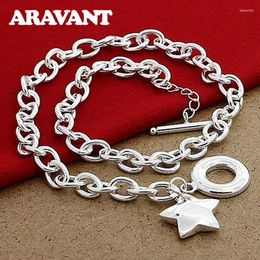 Kettingen Aravant 925 Silver Star Pendant ketting voor vrouwen Fashion Jewelry