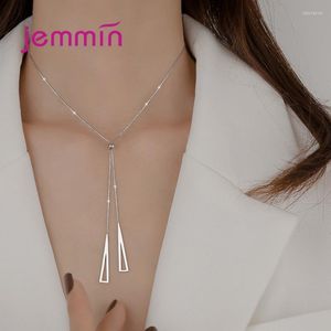 Chaînes Arrivée 925 Sterling Silver Fashion Déclaration Chaîne Collier Pour Femmes Filles Streetwear En Gros