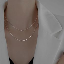 Kettingen komen aan aan Double Layer Round Bead Choker Pendent Necklace for Women Party Wedding Fashion Sieraden Brithday DZ434Chains