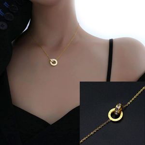 Chaînes Astrologie Collier Hommes Chaîne Couple Pendentifs Musulman Jumelé Or 316l Acier Inoxydable Pour Femmes 24k Jewe