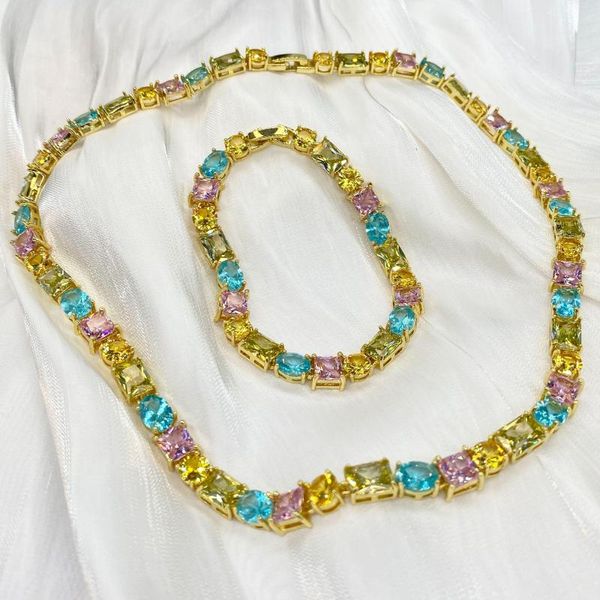Chaînes Bens collier de luxe pour femmes bonbons cristal Chokers Vintage hommes/femmes cadeau de noël bijoux en gros