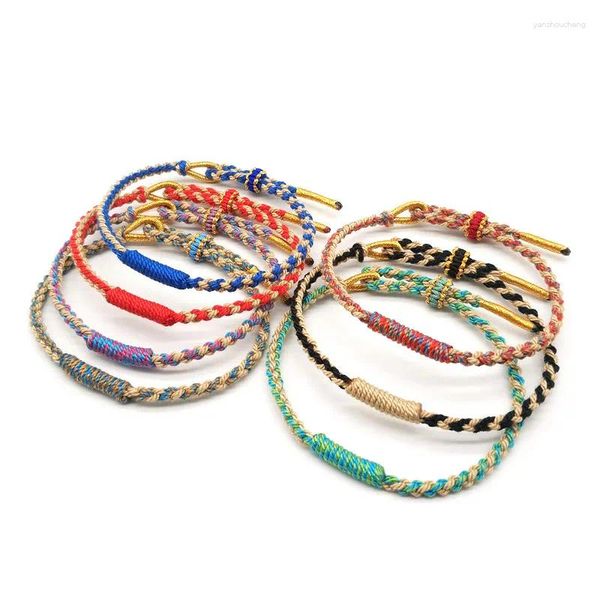 Chaînes Bracelet Charms Coloré Tressé Luxe Femme Bijoux DIY Coton Mignon Choses Accessoires Offres