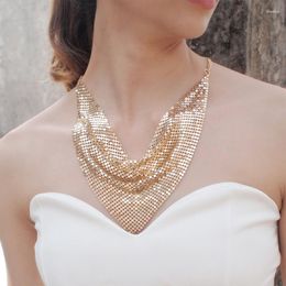 Collier d'été respirant pour femme, chaînes avec décoration extérieure