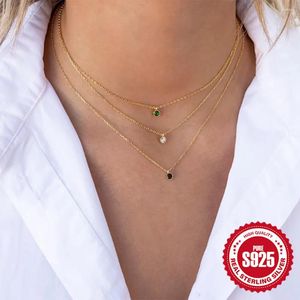 Chaînes CANNER Collier de mode polyvalent pour femmes Argent 925 Bijoux Fiançailles Luxe 2023 Fête de mariage Anniversaire Noël Automne