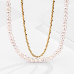 Chaînes Chaîne One More Wear Colliers de perles 925 Cadeau en argent sterling pour femmes Designer personnalisé 2023 Bijoux Colgantes Mujer Moda