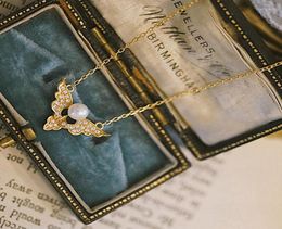 Chaînes Charme 925 Collier de chaîne de perle d'angle en argent sterling