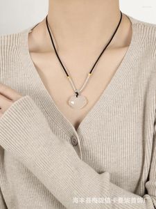 Chains Chinees Lucky Cloud Dynamic Rope Necklace Dames Small Group Design Advanced National Style Sweater Chain in 2023