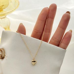 Chaînes De Noël Décoration Dames Collier Accessoires Cadenas De Acero Inoxydable Para Mujer 2023 Simple Et Doux Amour Pe
