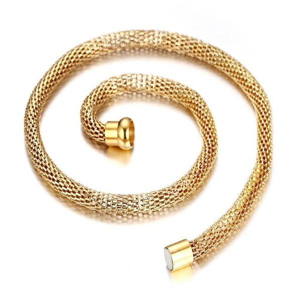 Chaînes Chunky ChainYellow Gold Filled Collier pour homme Solid Curb Link Chain