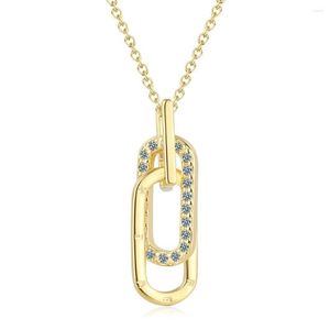 Chaînes cercle emboîtement clavicule collier court Zircon cubique trombone pendentif tour de cou collier femme Erkek Kolye vente en gros