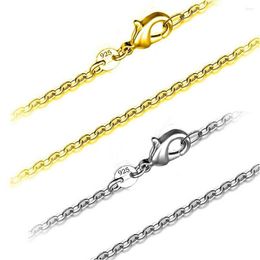 Ketten Klassische Figaro-Kette Halskette Silber Farbe Kupfer lang für Männer Frauen Schmuck Geburtstagsgeschenk Zubehör Drop Lieferung Nec Dhgarden Dh9Ai