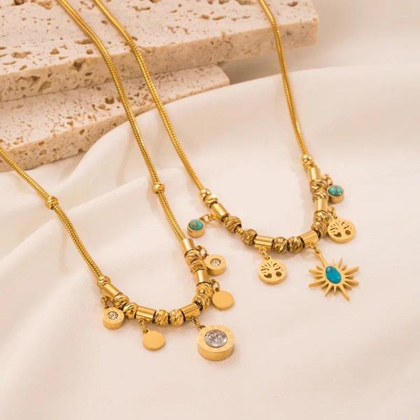 Chaînes Classique Vintage Colliers Femmes Net Rouge Ensemble Turquoise Banquet Cadeau Collier Collier Chaîne Bijoux En Gros H003