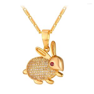 Chaînes Collare Pendentif Or/Argent Couleur Cristal Cubique Zircone En Gros Mignon Animal Collier Femmes Bijoux P043