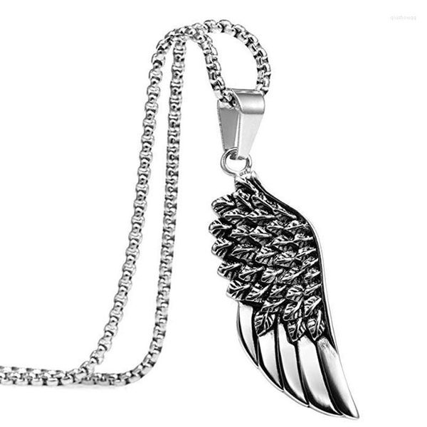 Chaînes Collares Punk Vintage crochet croix feuille poisson coeur plume ange aile longue chaîne clavicule hommes collier pour femmes bijoux