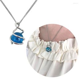 Kettingen Crystal Ball Hanger Ketting Boheemse Edelstenen Charm Sweater Chain Healing Choker Meisjes Verjaardagscadeau