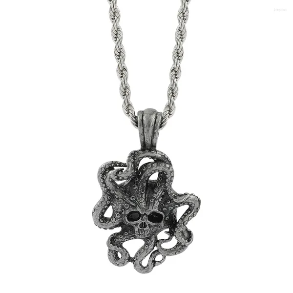 Chaines Cthulhu Mythos Octopus Sea Monster Pendant Personnalité Men Punk Hip Hop Collier Vintage Great Old One Bijoux