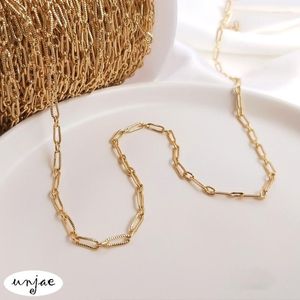 Ketens aangepast 14k gewikkeld goud versterkte kleur behoud ovale lange o ketting met aansluitende ring -doe -het -zelf oorbellen los