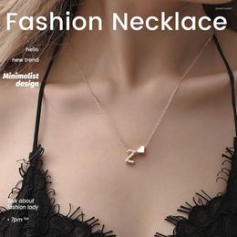 Chaînes Mignon Lettre Pendentifs Amour Colgantes Pingente D'or Bijoux Collares Coeur Ras Du Cou Gargantillas Y2k Collier Pour Les Femmes