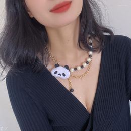 Kettingen Leuke Sunshine Originele Panda Ketting Cadeaus Voor Vrouwen En Meisjes Stranger Things Premium Fashion Streetwear Straat Sieraden
