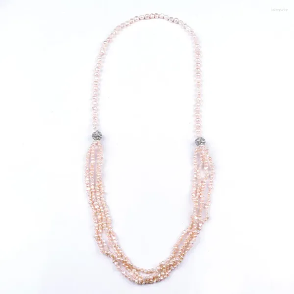 Chaînes Daking réel collier de perles d'eau douce