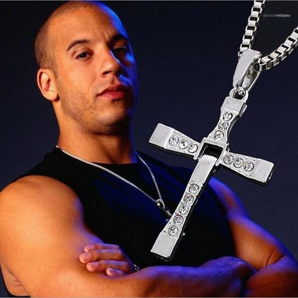 Chaînes DALARAN Mode Film Bijoux Colliers Mâles Pendentifs Le Toretto Rapide et Furieux Hommes Classique Pendentif Collier 20231