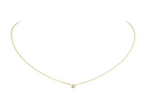 Chaines Designer Jewelry Gold Silver Cubic Zirconia Diamants Legers Love Love Collier pour les femmes Girls Collier Bijoux Femme3995671