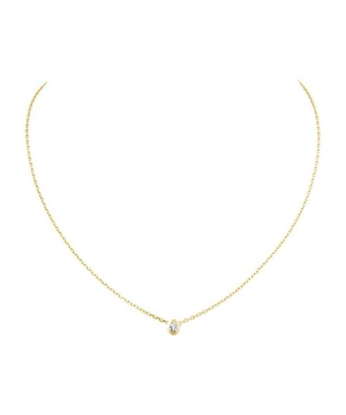 Chaines Designer Jewelry Gold Silver Cubic Zirconia Diamants Legers Love Collier For Women Girls Collier Bijoux Femme8190189
