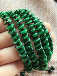 Chaînes Emerald A Goods Spicy Green Safe Boucle Bracelet Plein de haricots Apple Modèles féminins Eb2992 #