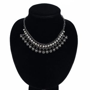Ketens est luxe sieraden vintage zwarte ballen kristallen ketting. Charme kraagverklaring choker kettingen hangers voor vrouwen #n068Chains