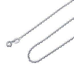 Chaînes EUDORA 1PC 18 pouces 45 Cm argent Sterling 925 chaîne collier Long lien pour pendentif breloques Cage médaillon