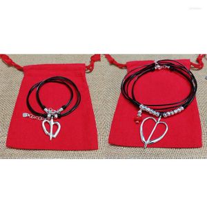 Ketens Europese en Amerikaanse originele mode -electroplating 925 Silver Love Fork touwketen Parelsketting Holiday Juweliergift