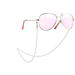 Chaînes de lunettes de lunettes pour femmes explosives, chaîne de lunettes de soleil, masque, lanière de protection, perle européenne et américaine 201h