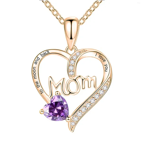 Les chaînes expriment votre amour avec notre collier de pendentif coeur maman exclusif: un cadeau réfléchi de la fête des mères